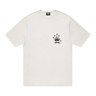 Pre-owned Stussy Regal Crown Pigment Dyed T-shirt 'natural' In Cream