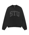 Stussy Relaxed Crewneck Sweatshirt In Black