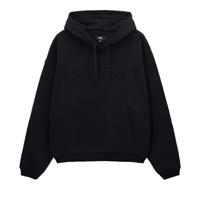 Pre-owned Stussy Relaxed Oversized Hoodie 'black'
