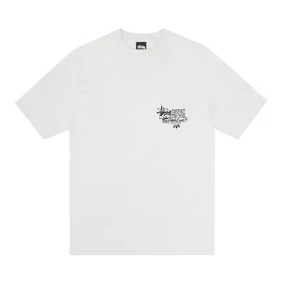 Pre-owned Stussy Respect The Pool Tee Pigment Dyed 'natural' | Cream | Men's Size S In White