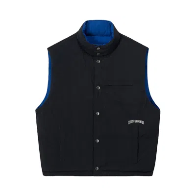 Pre-owned Stussy Reverse Down Workgear Vest 'royal' In Multi-color