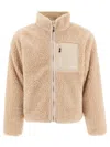 Stussy Reversible Sherpa Jacket Jackets In Beige
