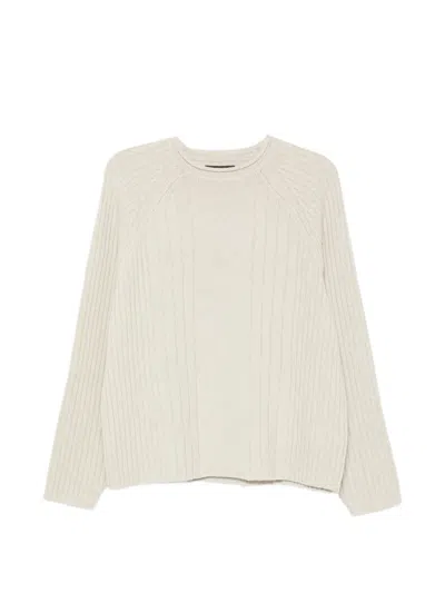 Stussy Ribbed Raglan-sleeve Sweater In White