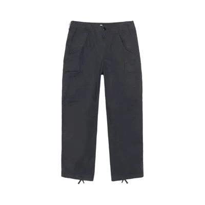 Pre-owned Stussy Ripstop Military Cargo Pant 'black'