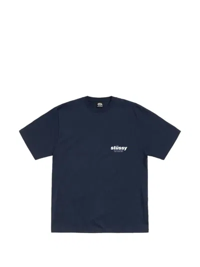 Stussy Rollers Graphic T-shirt In Blue