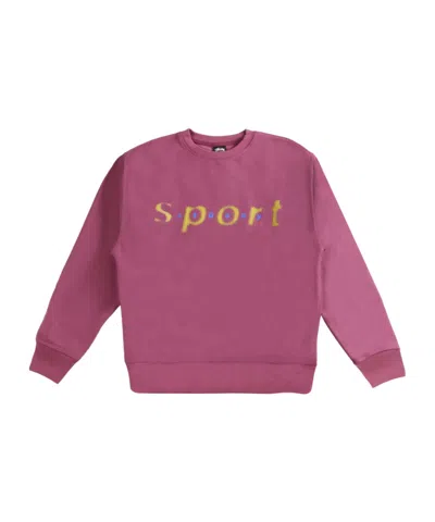 Stussy Round-neck Sweater In Pink
