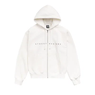 Pre-owned Stussy S Box Zip Hoodie 'off White' | Men's Size S