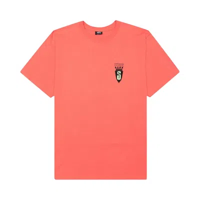 Pre-owned Stussy S Crest Tee 'pale Red' | Men's Size Xl