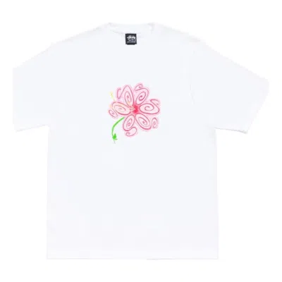 Stussy S Flower T-shirt 'white'