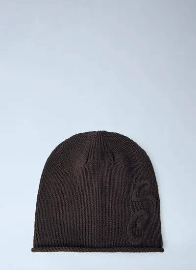 Stussy S Knit Skullcap In Brown