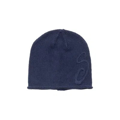 Pre-owned Stussy S Knit Skullcap 'navy' | Blue | Men's Size Onesize