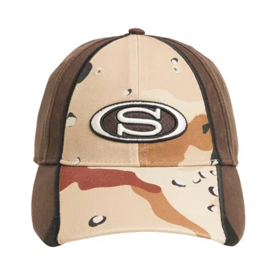 Pre-owned Stussy S Oval Cap 'desert Camo' | Tan | Men's Size Onesize