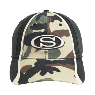 Pre-owned Stussy S Oval Cap 'woodland Camo' | Green | Men's Size Onesize