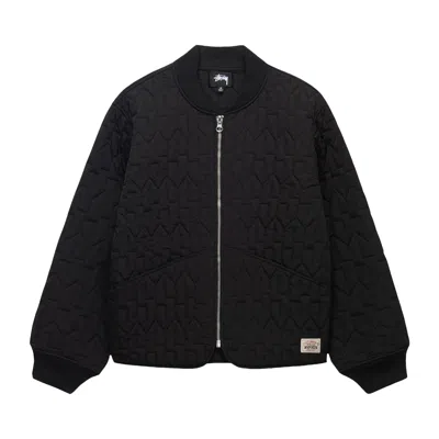 Pre-owned Stussy S Quilted Liner Jacket 'black'