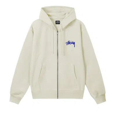 Pre-owned Stussy Sara Zip Hoodie 'stone' In Cream
