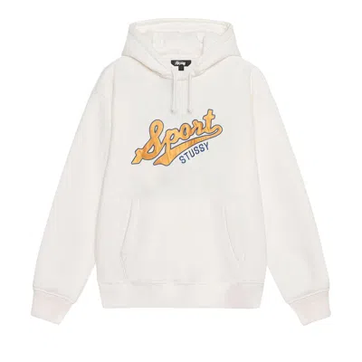 Pre-owned Stussy Satin Patch Oversized Hoodie 'off White'