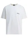 Stussy Serpent Pig Dyed T-shirt In White