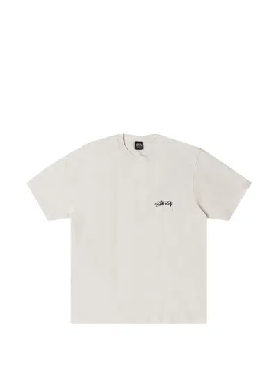 Stussy Serpent Pigment-dyed T-shirt In Neutral