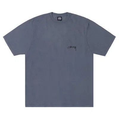 Pre-owned Stussy Serpent Tee Pigment Dyed 'navy' | Blue | Men's Size S