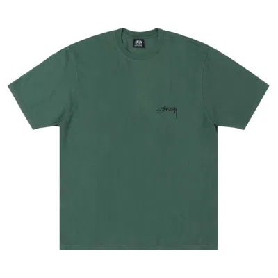 Pre-owned Stussy Serpent Tee Pigment Dyed 'pine' | Green | Men's Size M