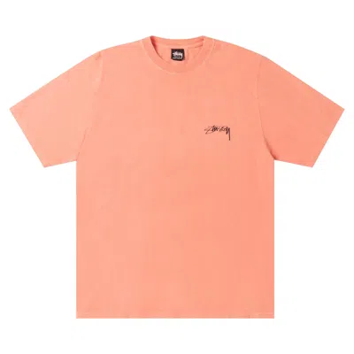 Pre-owned Stussy Serpent Tee Pigment Dyed 'sherbert' | Orange | Men's Size S