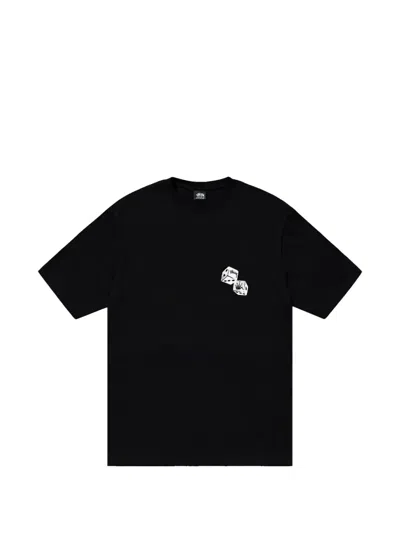 Stussy Shakers Graphic-print T-shirt In Black