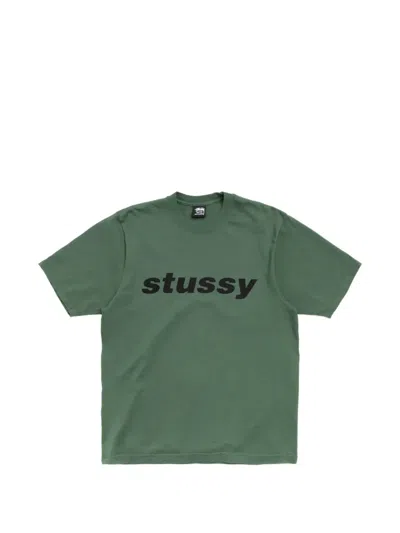 Stussy Shark Pigment-dyed T-shirt In Green