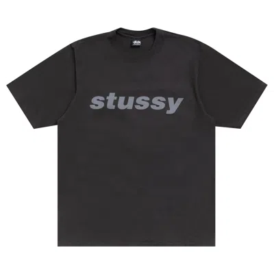 Pre-owned Stussy Shark Tee Pigment Dyed 'faded Black' | Men's Size L