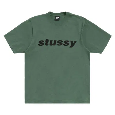 Pre-owned Stussy Shark Tee Pigment Dyed 'pine' | Green | Men's Size L