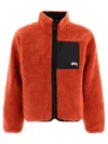 Stussy Double-sided Casual Jacket In Orange