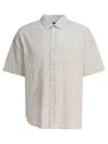 Stussy Wavy Stripe Shirt In Neutral