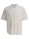 Stussy Wavy Stripe Shirt In Gray