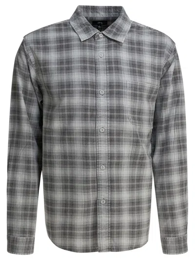 Stussy Long-sleeved Shirt In Gray