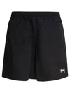 Stussy Stook Drawstring Water Shorts In Black
