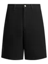 Stussy Button-front Shorts In Black