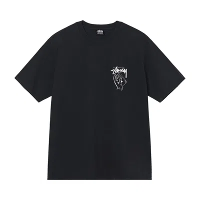 Pre-owned Stussy Shuffle Pigment Dyed Tee 'black' | Men's Size L