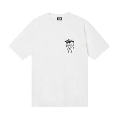 Pre-owned Stussy Shuffle Pigment Dyed Tee 'white' | Men's Size Xl