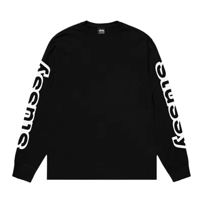 Pre-owned Stussy Sideways Long-sleeve Tee 'black'