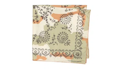 Pre-owned Stussy Silk Bandana In Camo