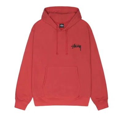 Pre-owned Stussy Skate Tough Hoodie 'pepper' In Red