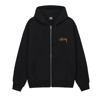Pre-owned Stussy Skate Tough Zip Hoodie 'black'