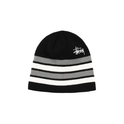 Pre-owned Stussy Skullcap Basic Striped 'black' | Men's Size Onesize