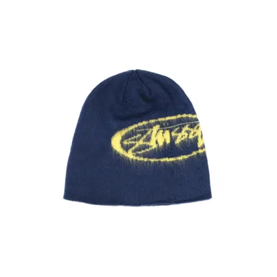 Pre-owned Stussy Skullcap Brushed Oval Stock 'blue' | Men's Size Onesize