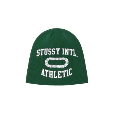 Pre-owned Stussy Skullcap Intl. Athletic 'forest' | Green | Men's Size Onesize