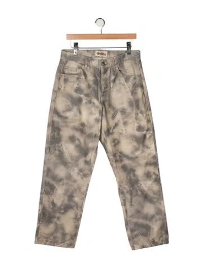 Pre-owned Stussy Slim Fit Jeans In Neutral