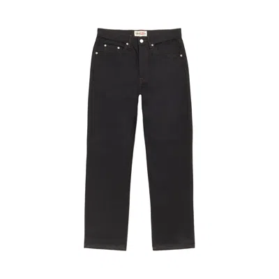 Pre-owned Stussy Slim Jean Denim 'raw Black Contrast Stitch' | Men's Size 36