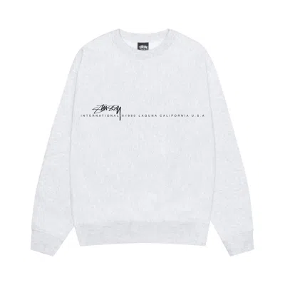 Pre-owned Stussy Smooth 80 Crew 'ash Heather' | Grey | Men's Size S