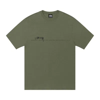 Pre-owned Stussy Smooth 80 Tee 'olive' | Green | Men's Size M
