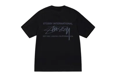 Pre-owned Stussy Smooth International T-shirt Black