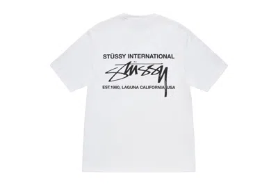 Pre-owned Stussy Smooth International T-shirt White